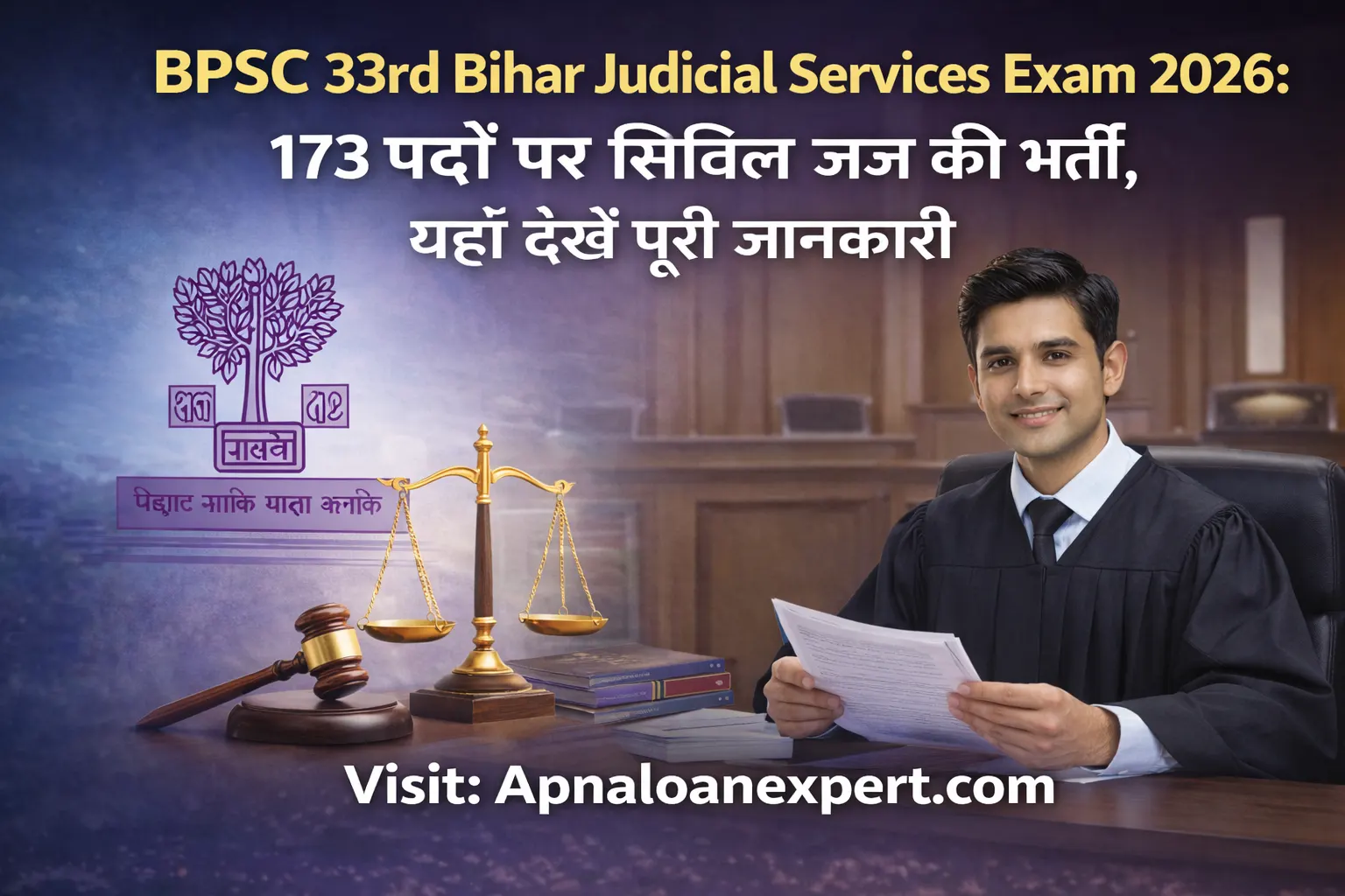BPSC 33rd Bihar Judicial Services Exam 2026 Notification, Syllabus and Selection Process