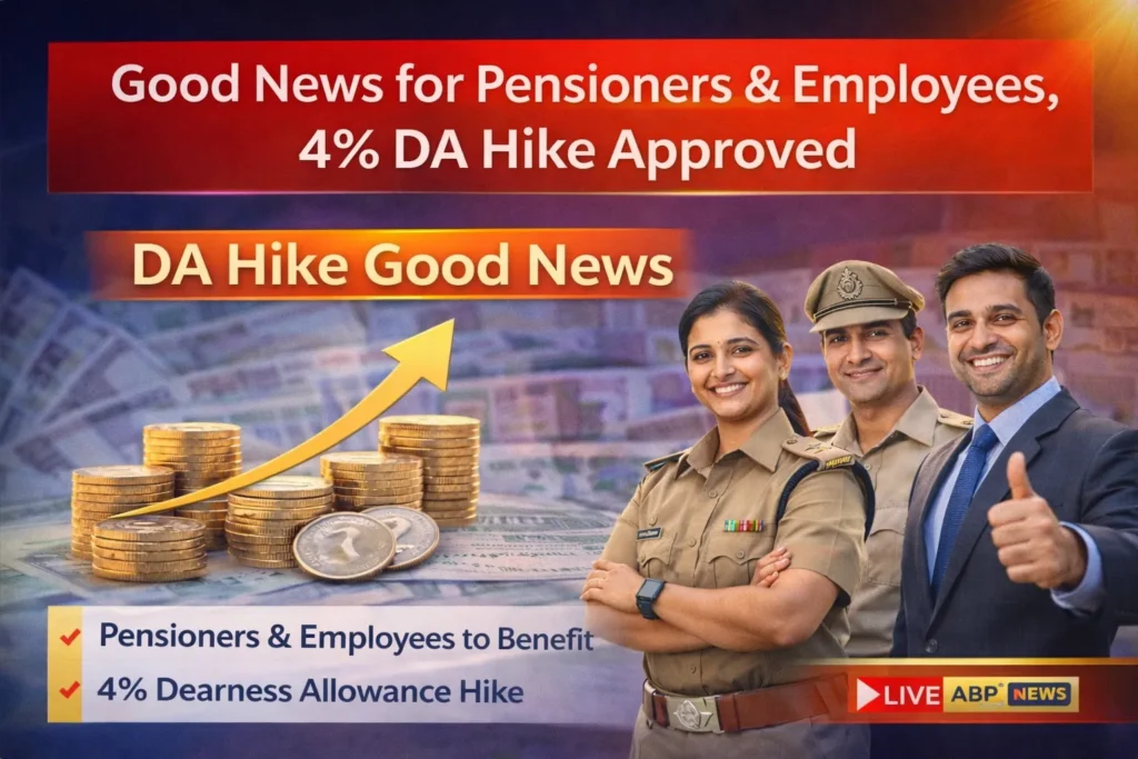 Central Government Employees DA Hike 2026 4% Increase News