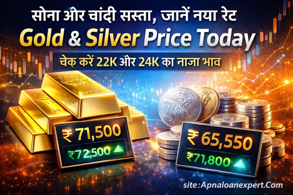 आज का सोने चांदी का भाव: सोने में ₹2885 और चांदी में ₹24,000 की भारी गिरावट।