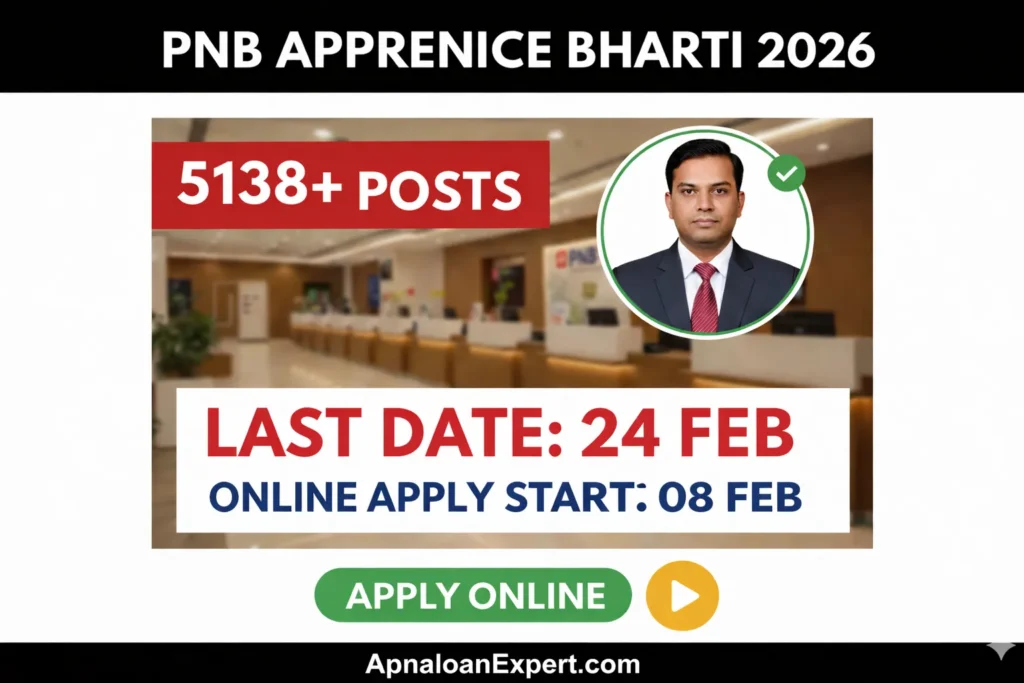 PNB Apprentice Recruitment 2026 Notification 5138 Posts Banner