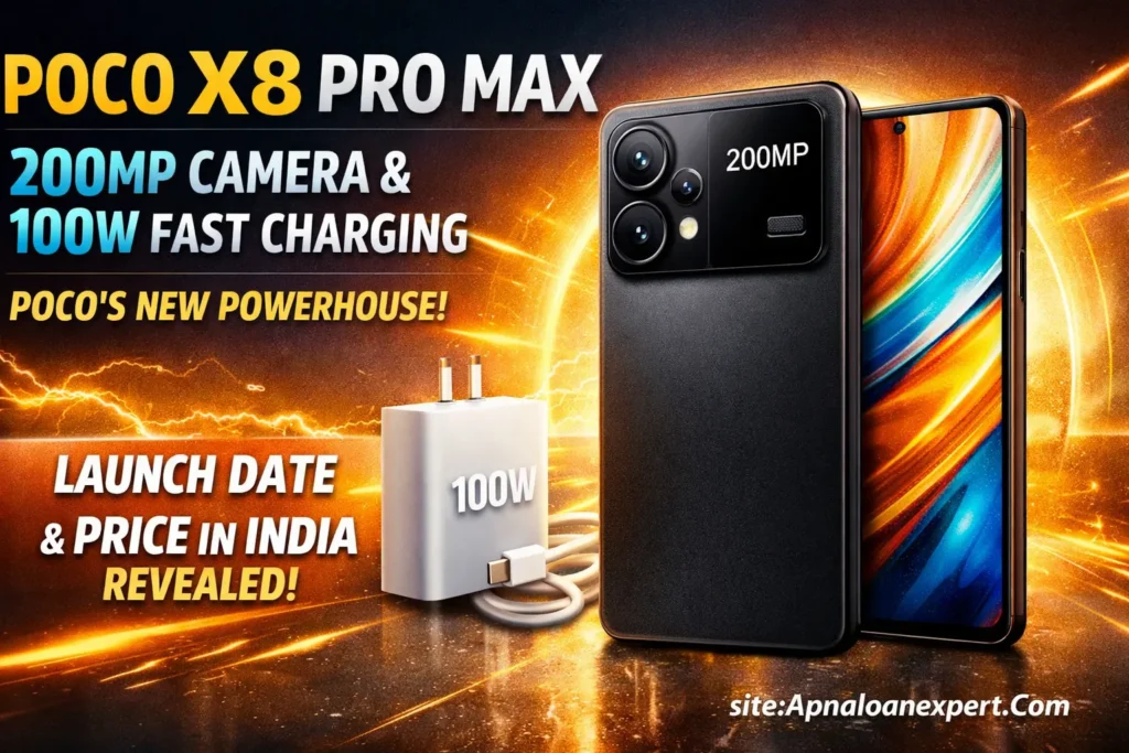 Poco X8 Pro Max 5G Official Specifications, 5500mAh Battery and 100W Charging.